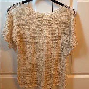 ANTHROPOLOGIE crochet tunic top